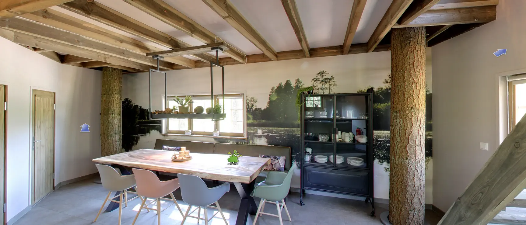 virtuele tour van de keuken van een verhuuraccommodatie