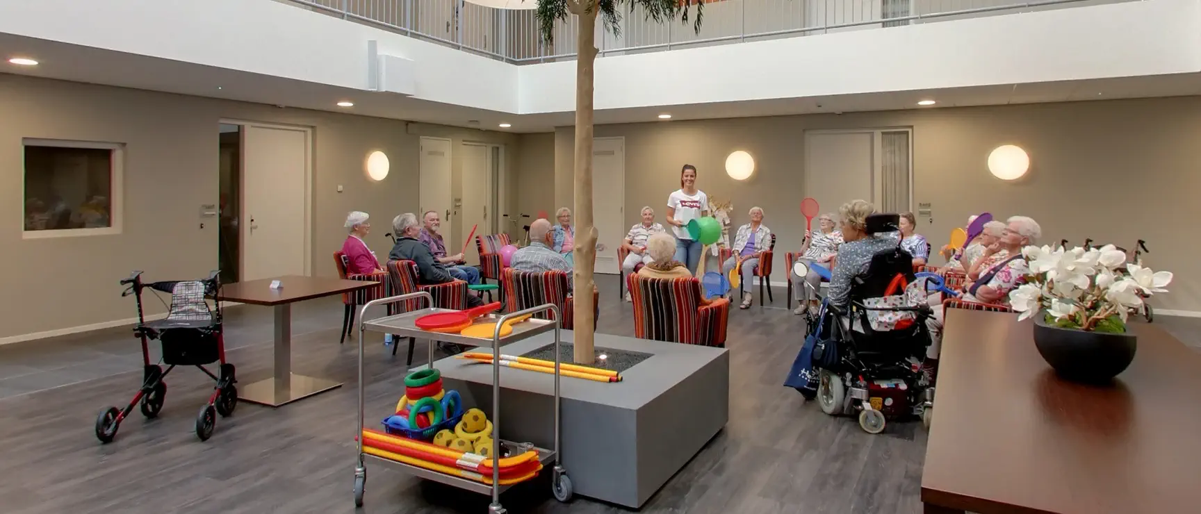 virtuele tour van het atrium bij verpleeghuis de Hulstkampen